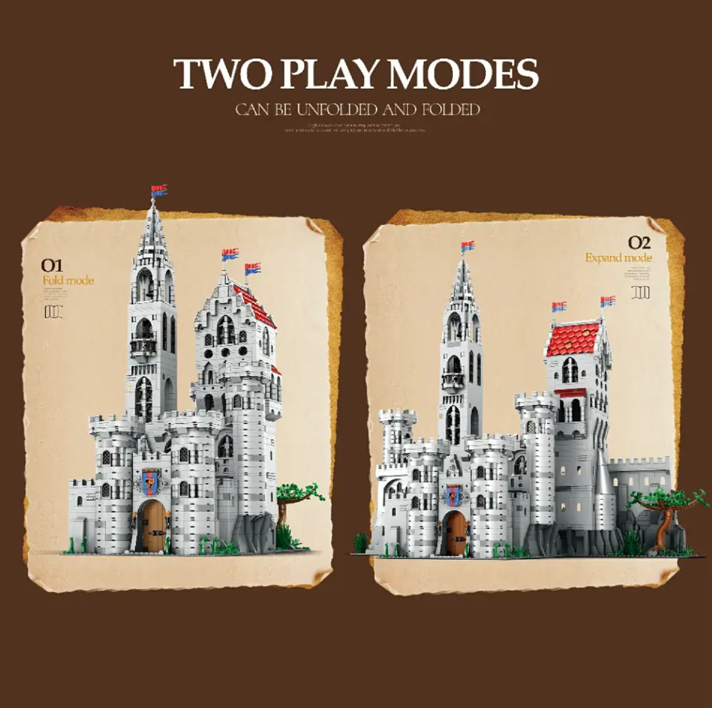 Reobrix 55016 King`s Castle mittelalterliches Schloß 4.000 Teile