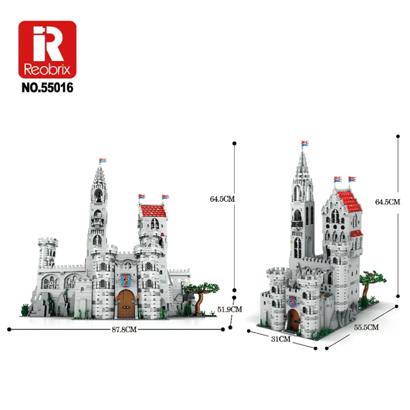 Reobrix 55016 King`s Castle mittelalterliches Schloß 4.000 Teile