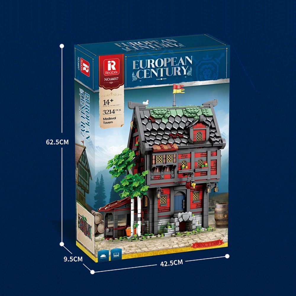 Reobrix 66017 mittelalterliche Taverne 3.214 Teile
