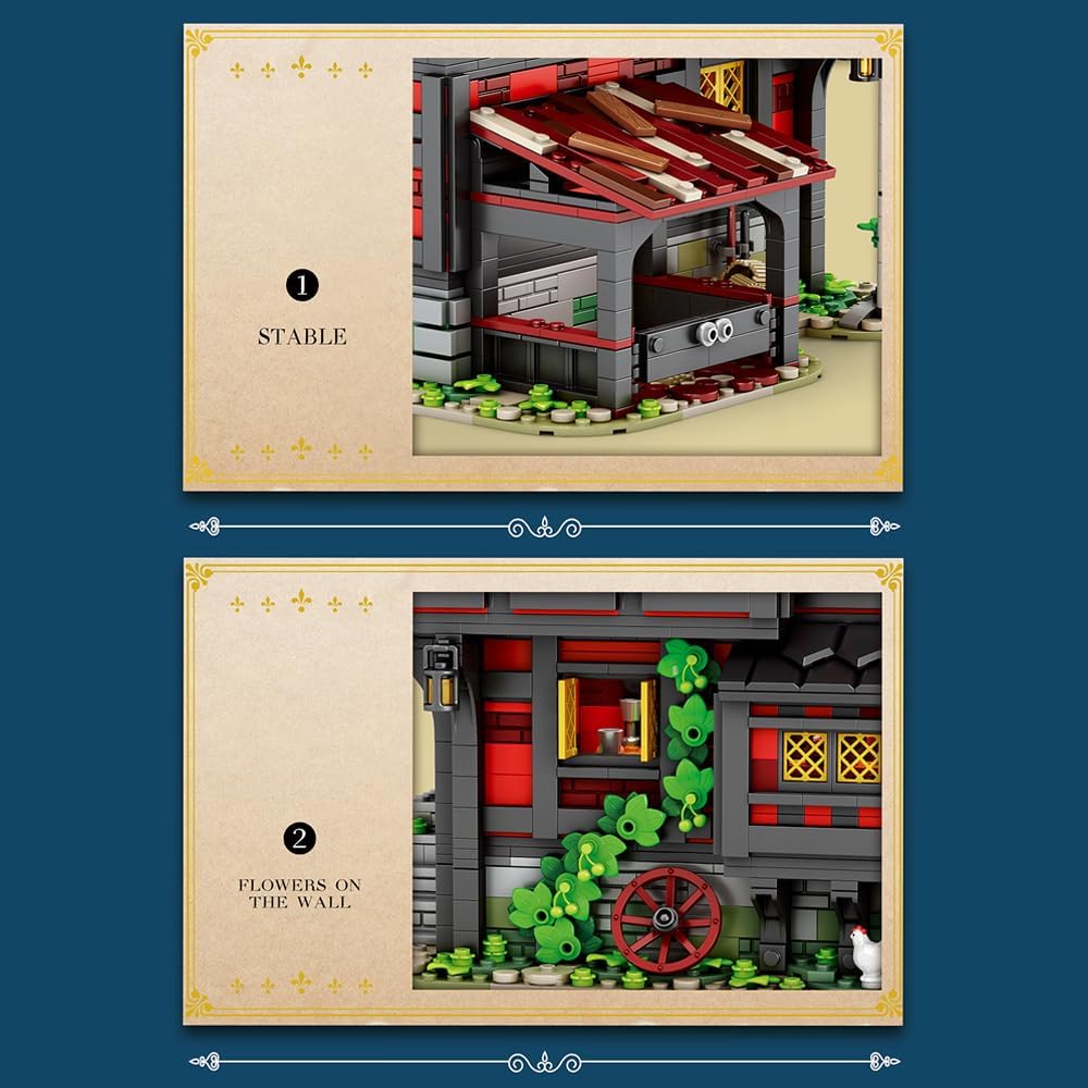 Reobrix 66017 mittelalterliche Taverne 3.214 Teile