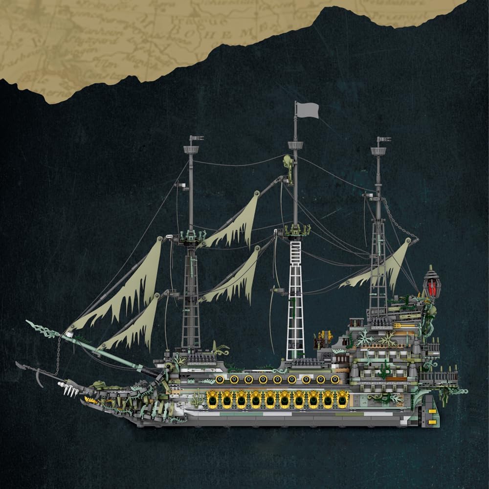Reobrix 66037 Flying Dutchman Klemmbaustein Set – 5503 Teile Geisterschiff