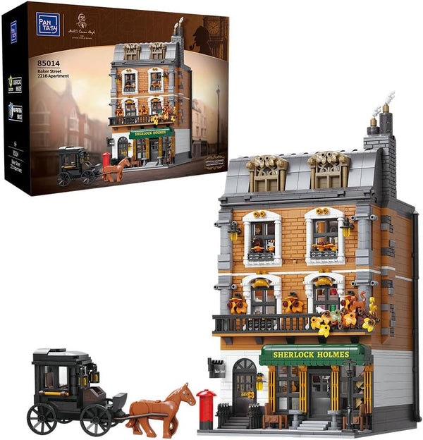 Pantasy 85014 Sherlock Holmes Baker Street 221B Klemmbaustein Set – 3087 Teile