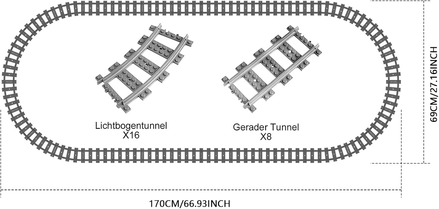 Mould King 12007 German Express Lokomotive 2348 Teile