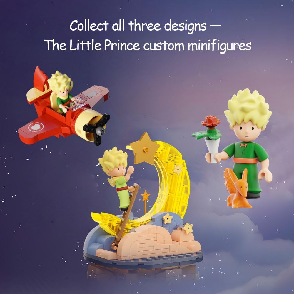 Pantasy 86326 Kleiner Prinz Sternenschloss Klemmbaustein Set – 3302 Teile Märchen Diorama Modell