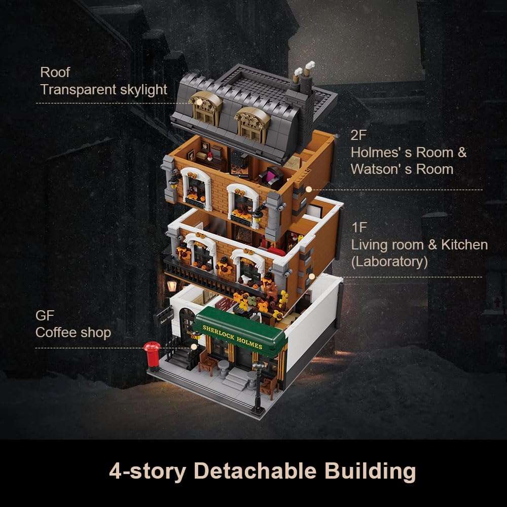 Pantasy 85014 Sherlock Holmes Baker Street Apartment 221B  3.087 Teile