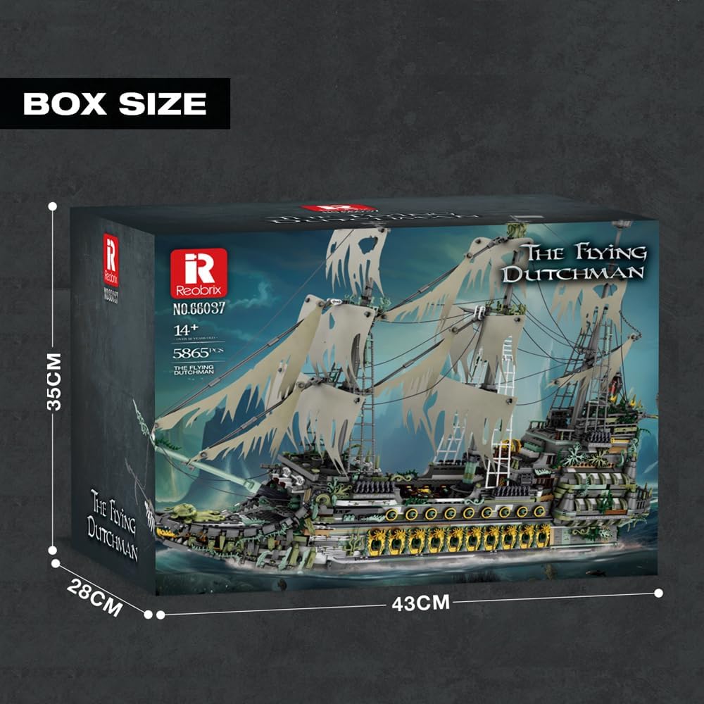 Reobrix 66037 Flying Dutchman Klemmbaustein Set – 5503 Teile Geisterschiff