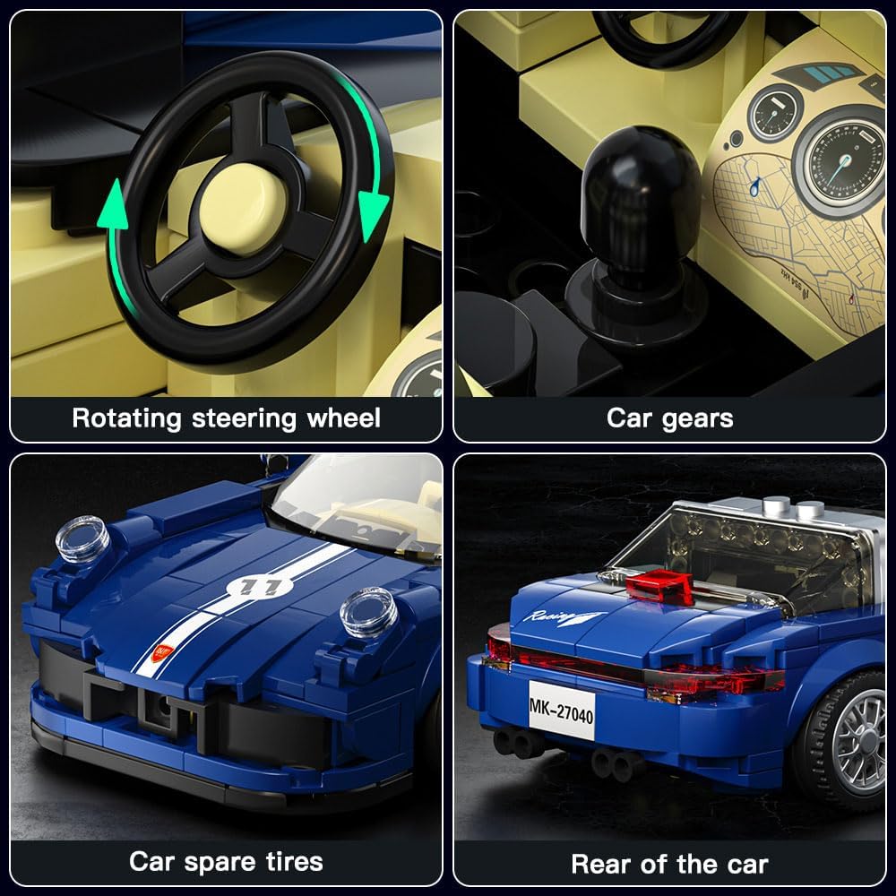 Mould King 27040S Speed Champion 911er Targa 366 Teile