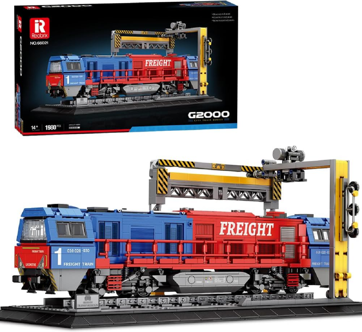 Reobrix 66021 Güterzug Lokomotive 1.980 Teile