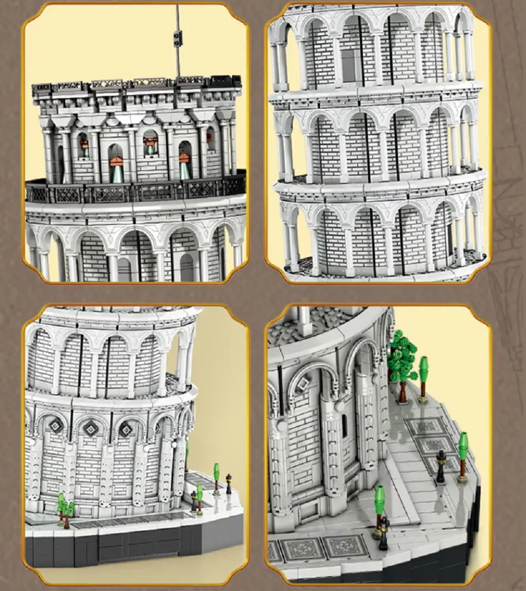 Reobrix 66025 Schiefer Turm von Pisa 7.652 Teile