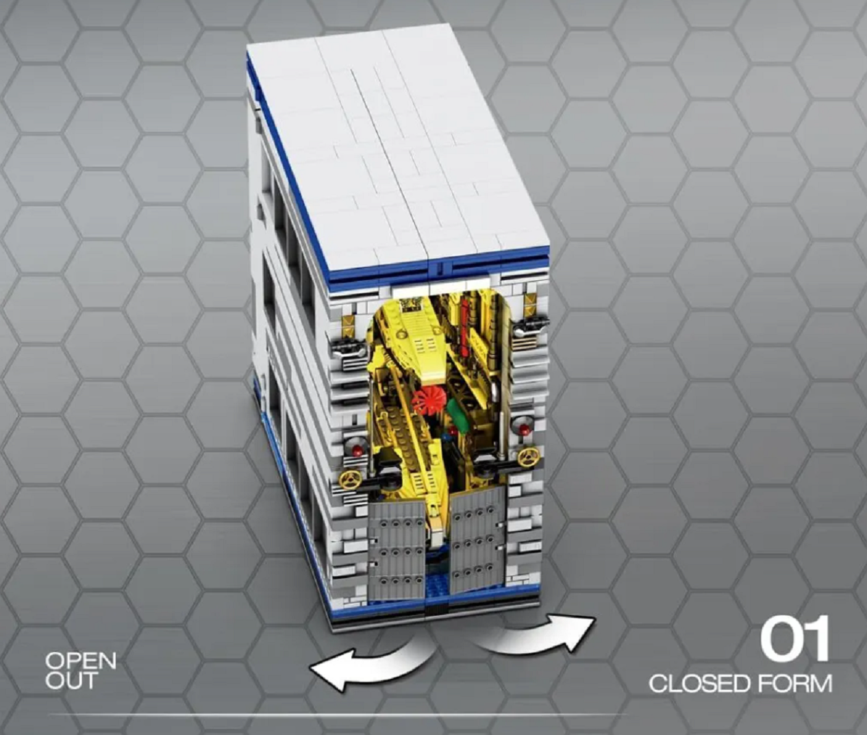 Reobrix 66038 Submarine Factory Book 3.466 Teile