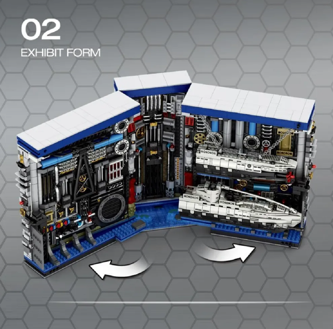 Reobrix 66038 Submarine Factory Book 3.466 Teile