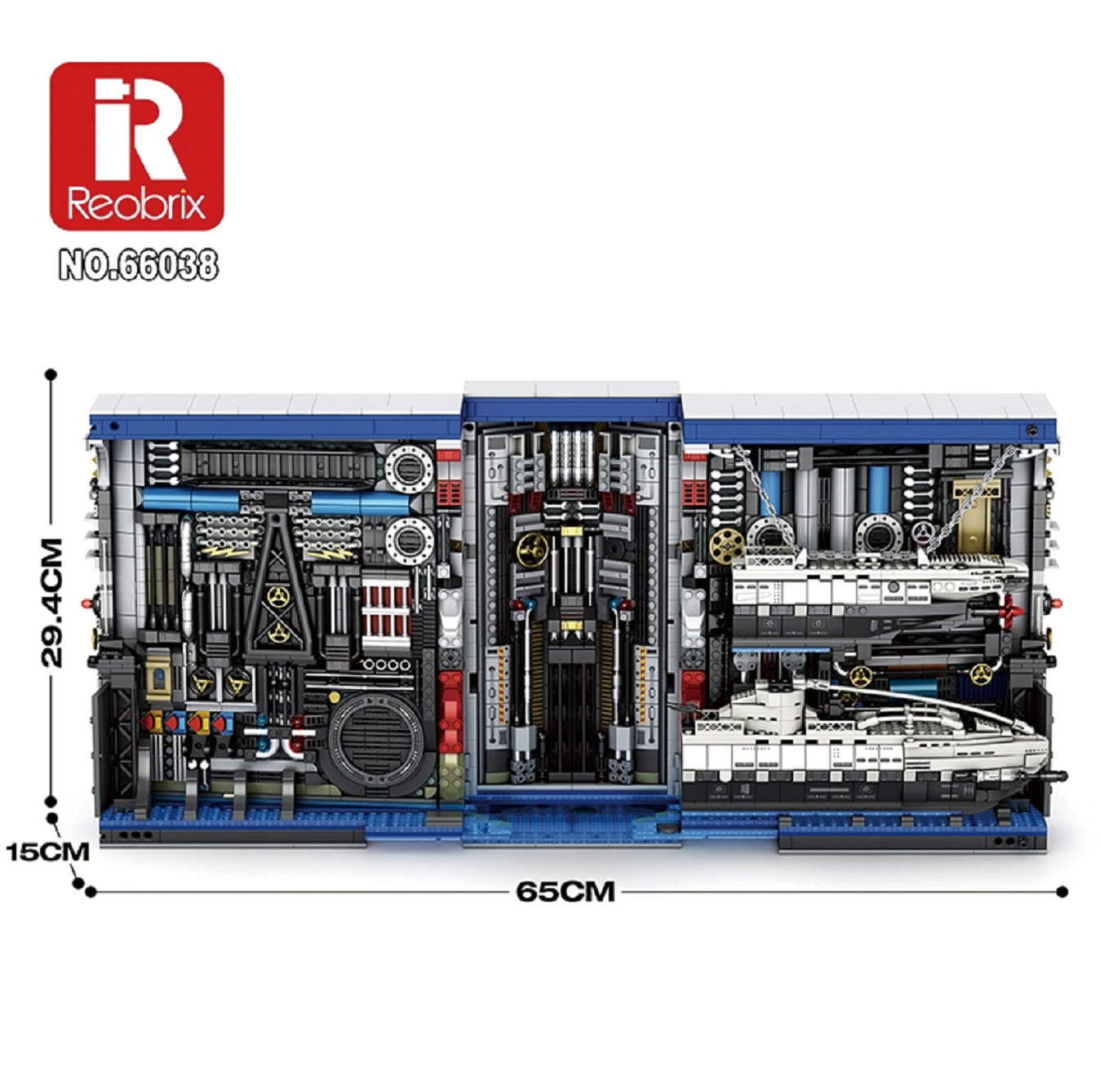 Reobrix 66038 Submarine Factory Book 3.466 Teile