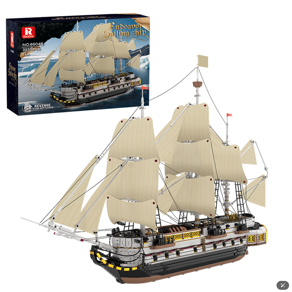 Reobrix 66048 HMS Endeavour Segelschiff 3.555 Teile - Klemmbaustein Set