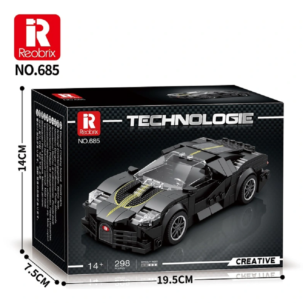 Reobrix 685 La Voiture Noire Sportscar Speed Champion 339 Teile