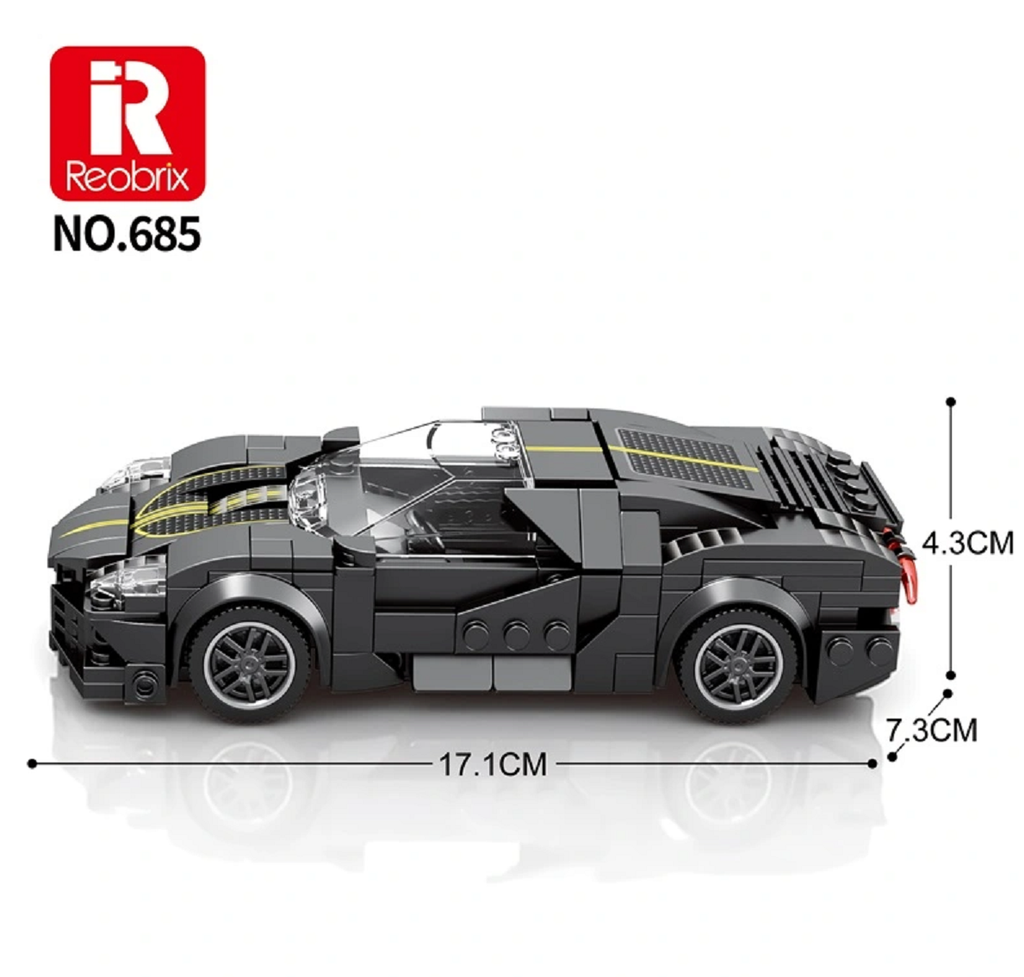 Reobrix 685 La Voiture Noire Sportscar Speed Champion 339 Teile