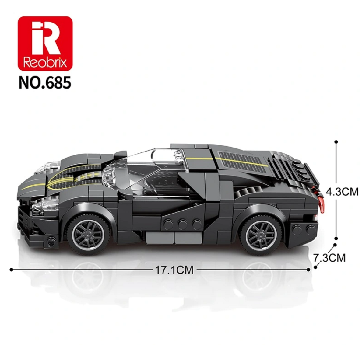 Reobrix 685 La Voiture Noire Sportscar Speed Champion 339 Teile