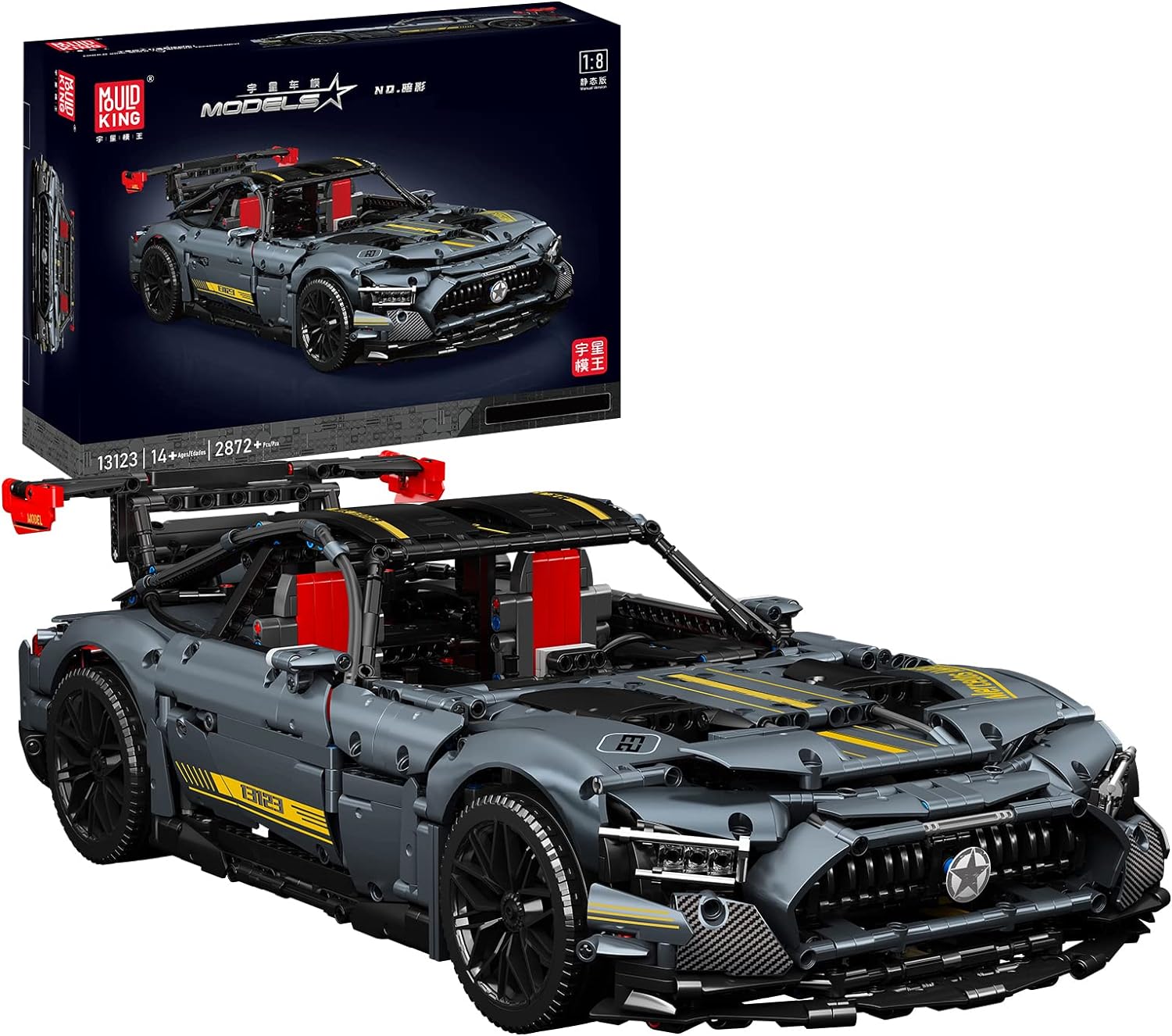 Mould King 13123 AMG GT Shadow 2.872 Teile