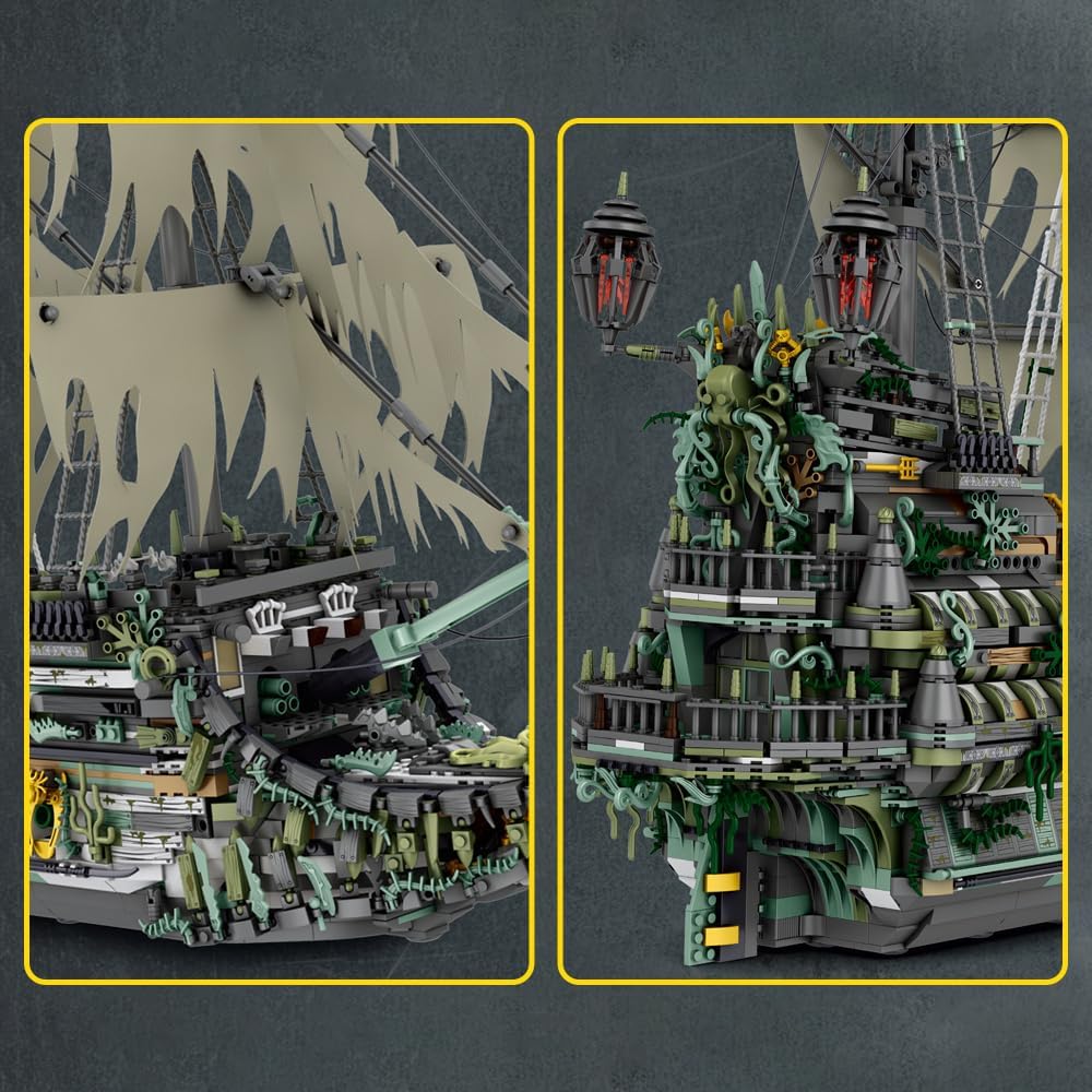 Reobrix 66037 Flying Dutchman Klemmbaustein Set – 5503 Teile Geisterschiff