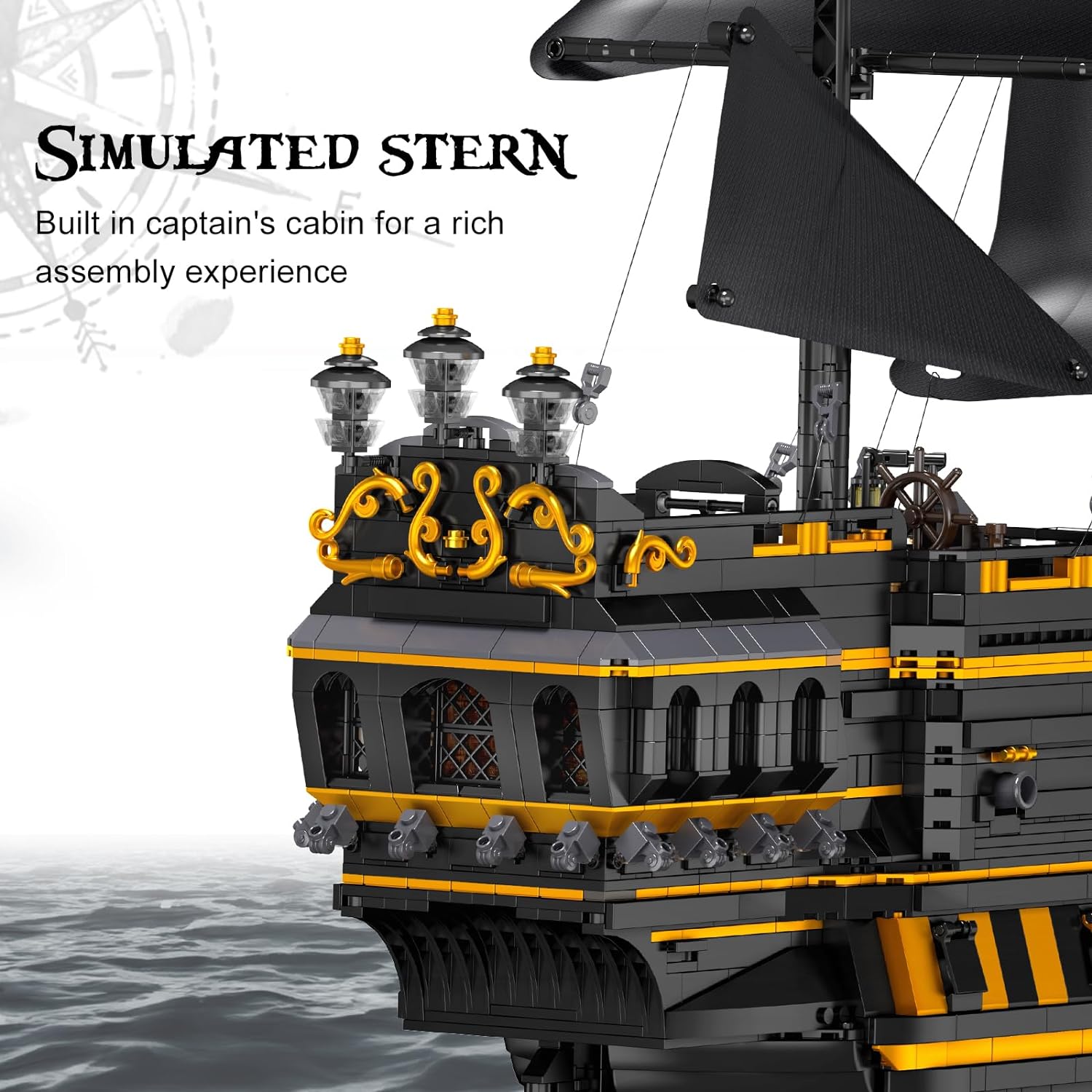 Mould King 13186 The Black Pearl B.P. II  5.266 Teile