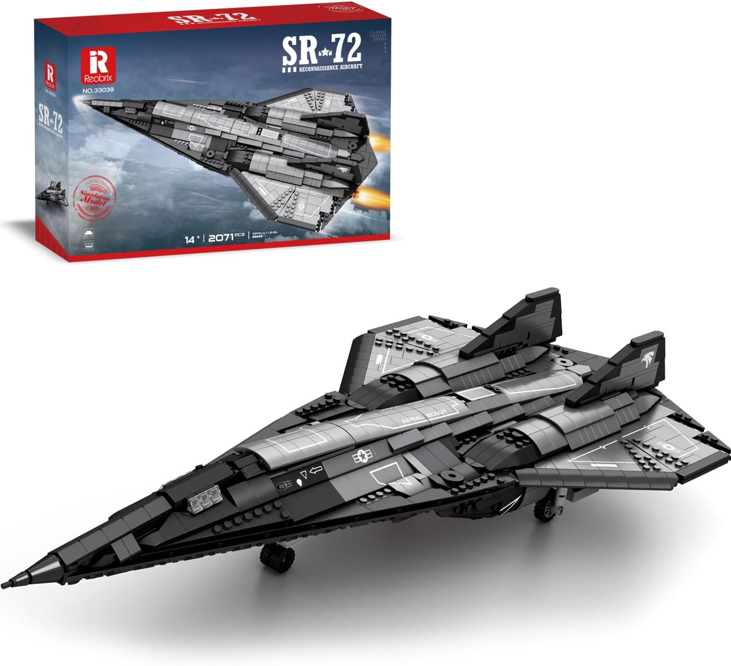 Reobrix 33039 SR-72 Aufklärungsflugzeug 2.071 Teile
