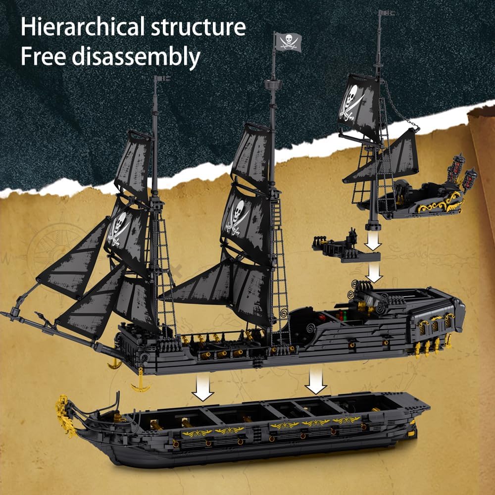 Reobrix 66036 Black Pearl Piratenschiff 4.304 Teile