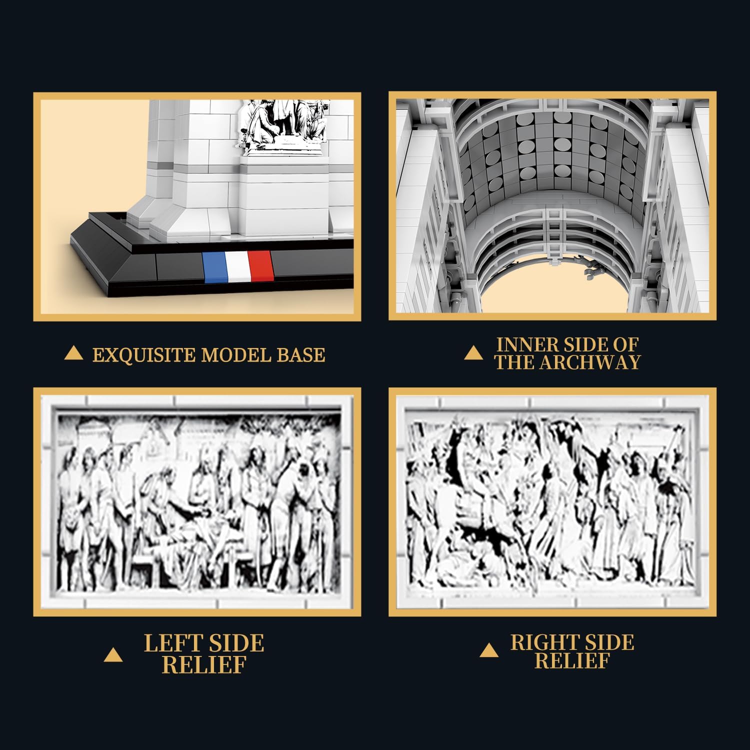 Reobrix 66024 Arc de Triumph 3.718 Teile