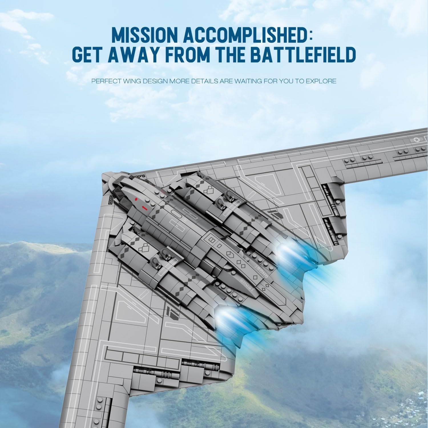 Reobrix 33038 B2 Bomber 2ter Weltkrieg 2.063 Teile