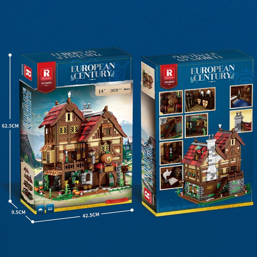Reobrix 66018 mittelalterliche Taverne 2.831 Teile