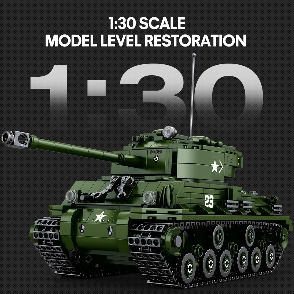 Reobrix 77030 Sherman Panzer World of Tanks 836 Teile