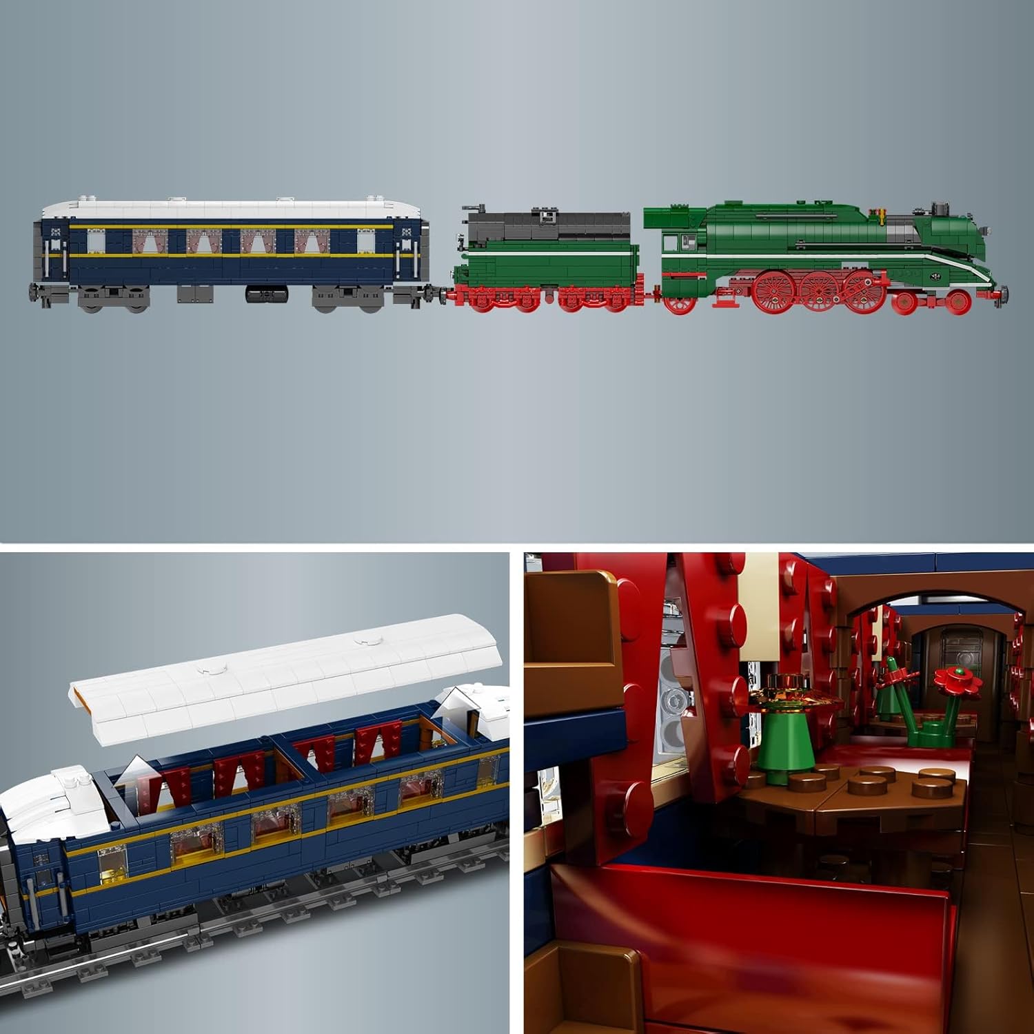 Mould King 12007 German Express Lokomotive 2348 Teile