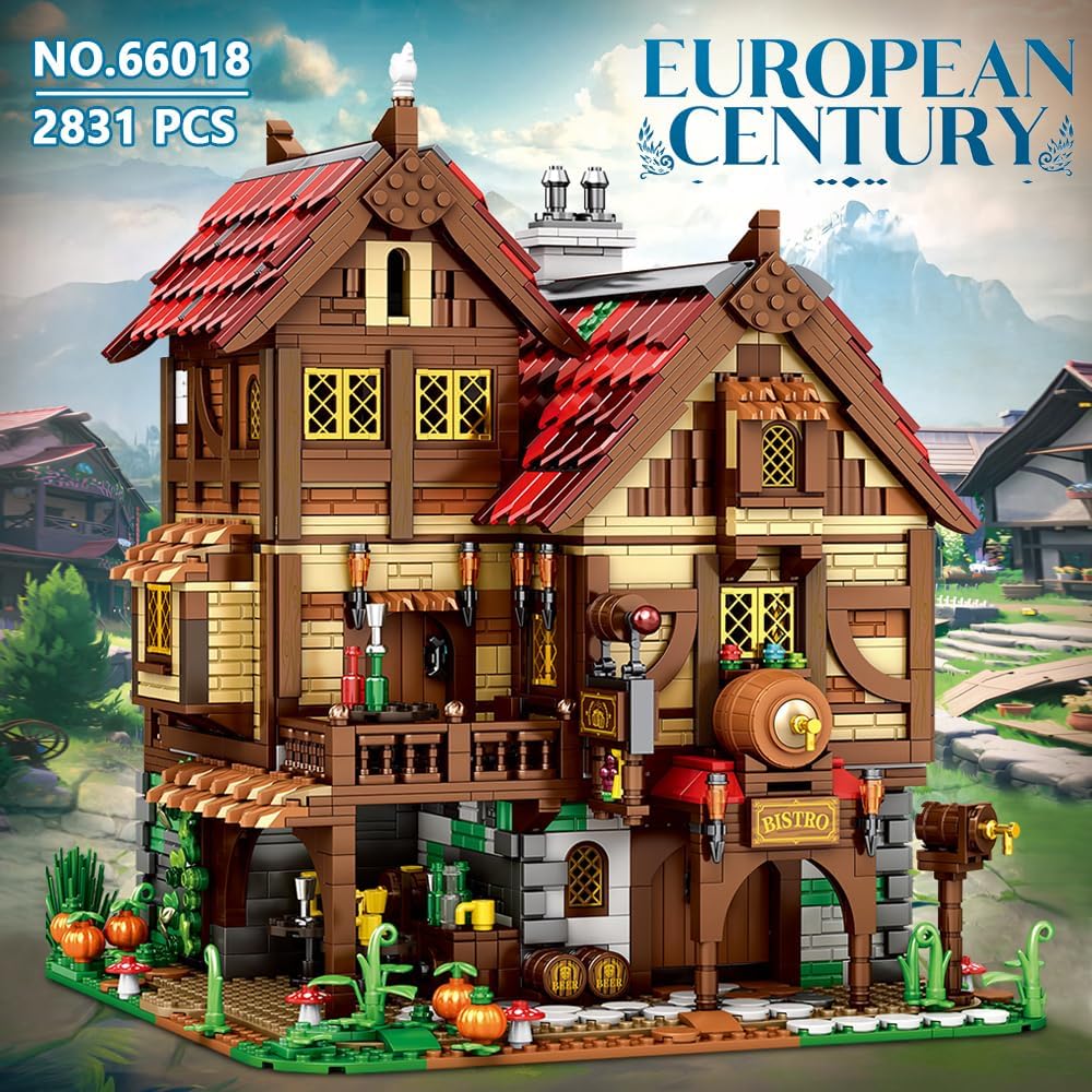 Reobrix 66018 mittelalterliche Taverne 2.831 Teile