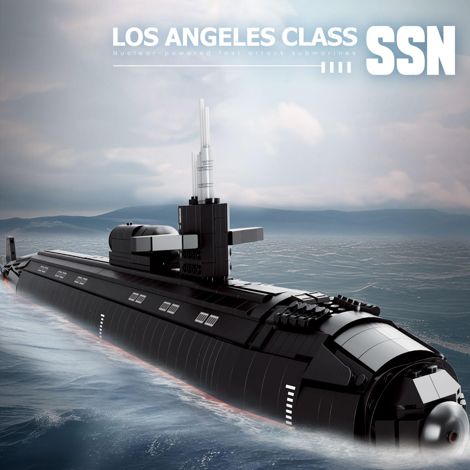Reobrix 33049 U-Boot Los Angeles Klasse SSN 2.988 Teile