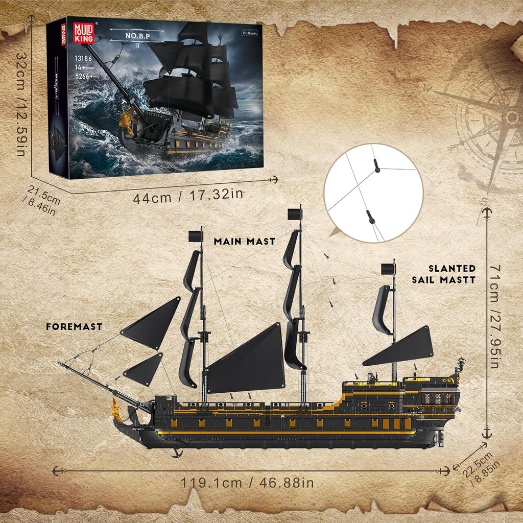 Mould King 13186 The Black Pearl B.P. II  5.266 Teile