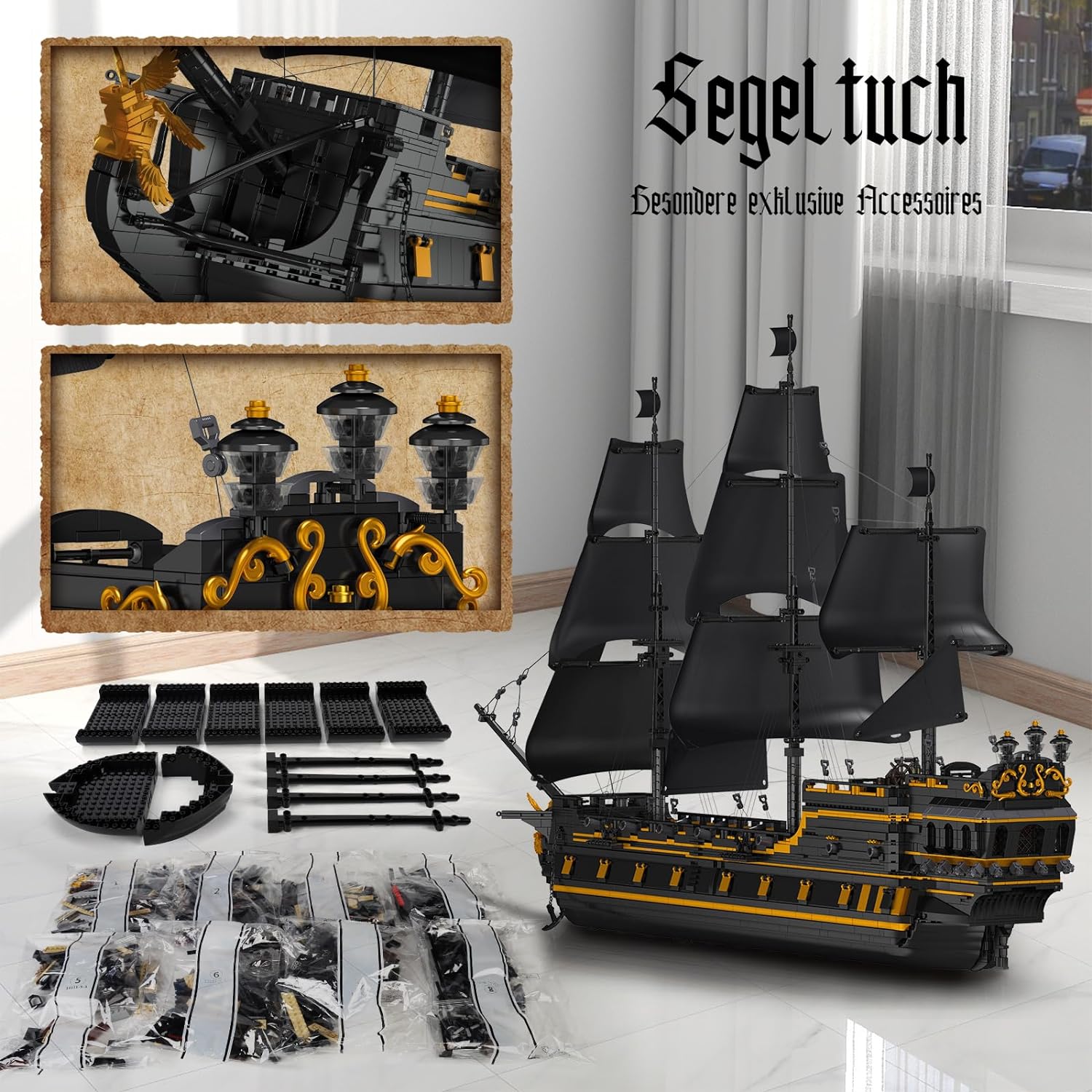 Mould King 13186 The Black Pearl B.P. II  5.266 Teile