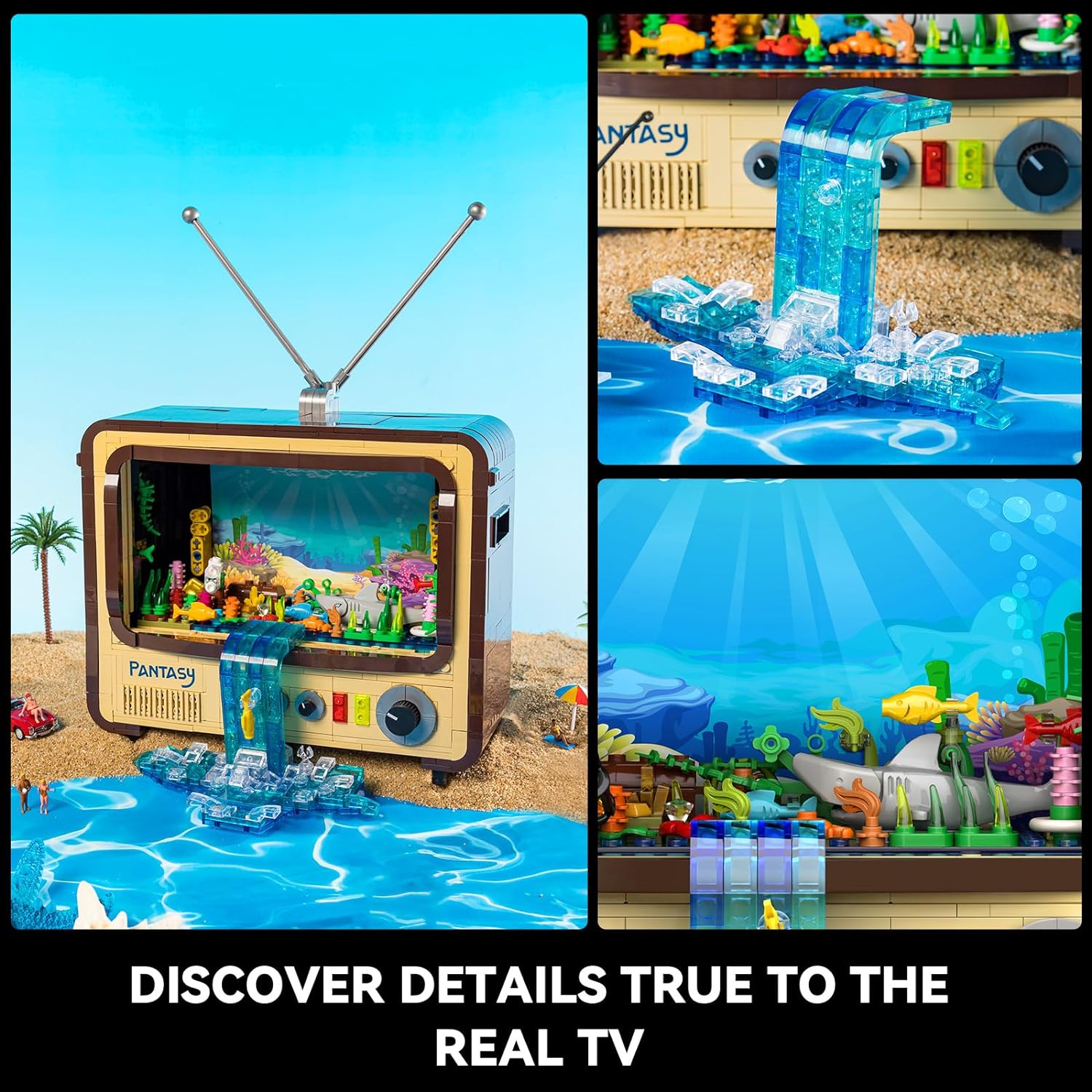 Pantasy 61008 Retro Fernseher 1.173 Teile