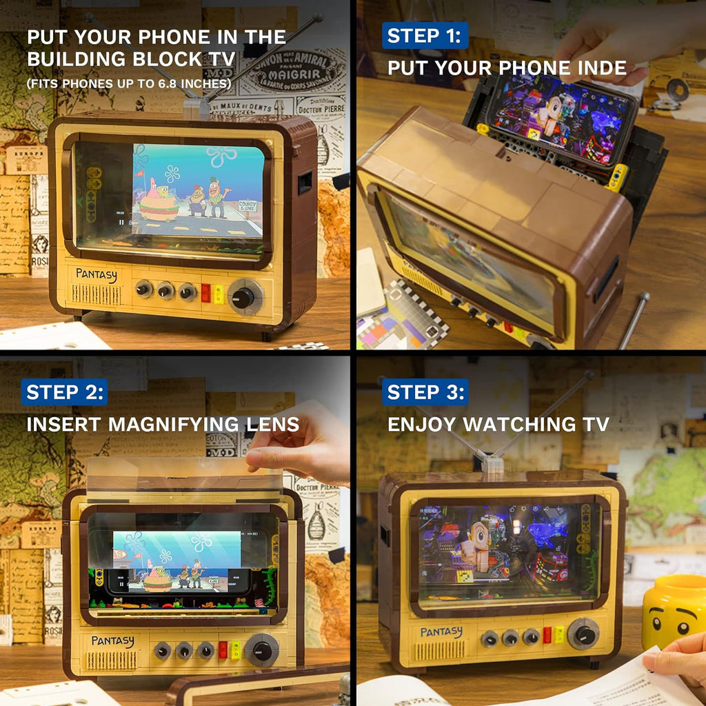 Pantasy 61008 Retro Fernseher 1.173 Teile