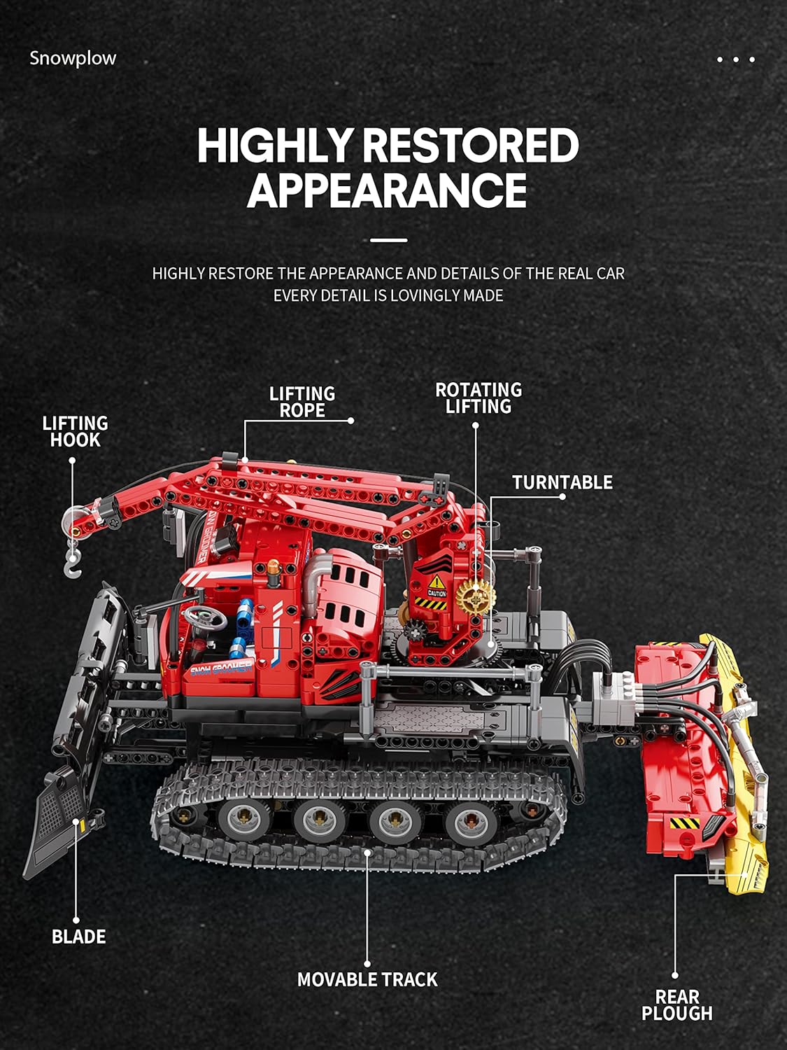 Reobrix 22019 Schneeraupe 1.100 Teile