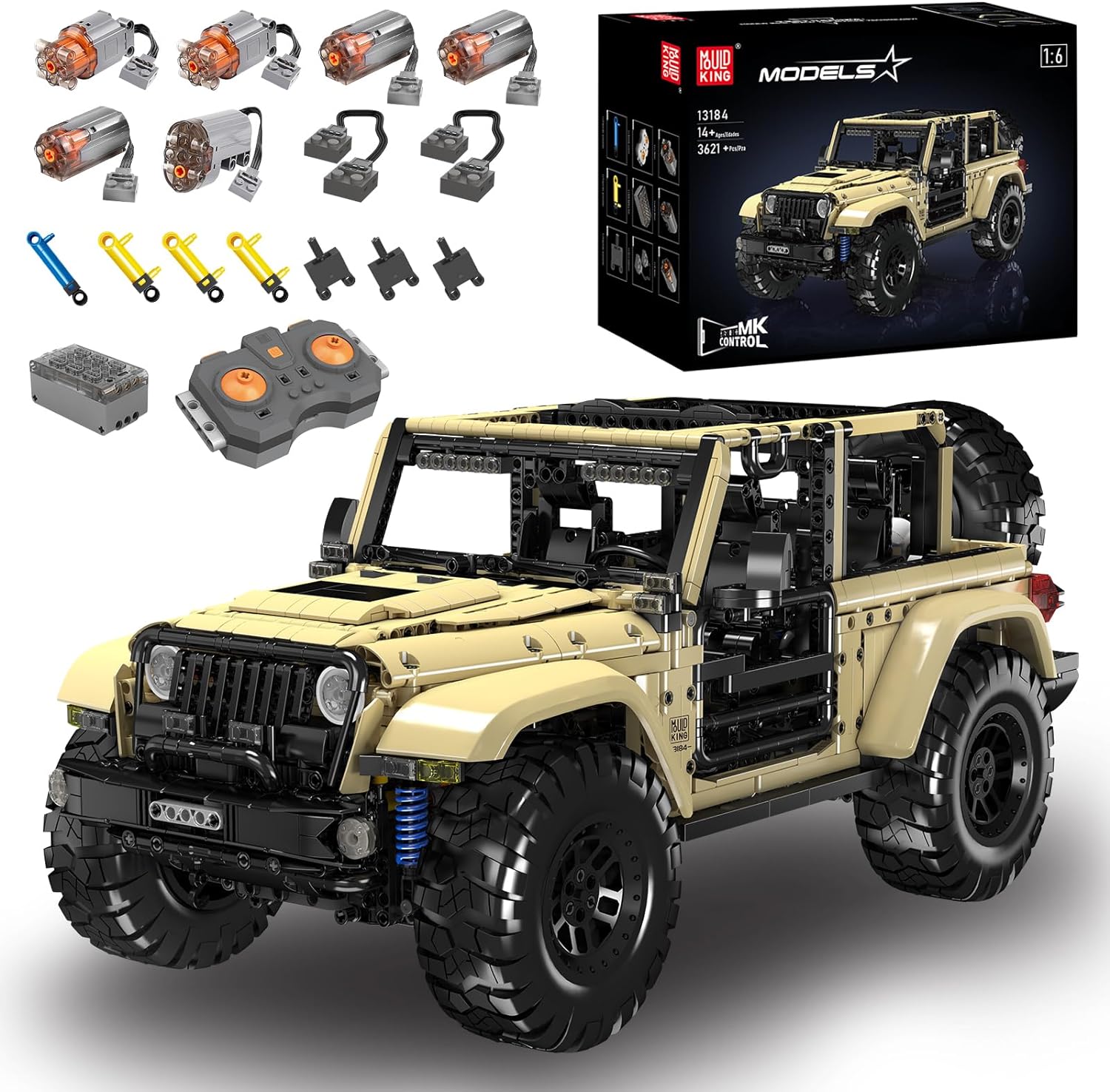 Mould King 13184 Wrangler Geländewagen 3.621 Teile