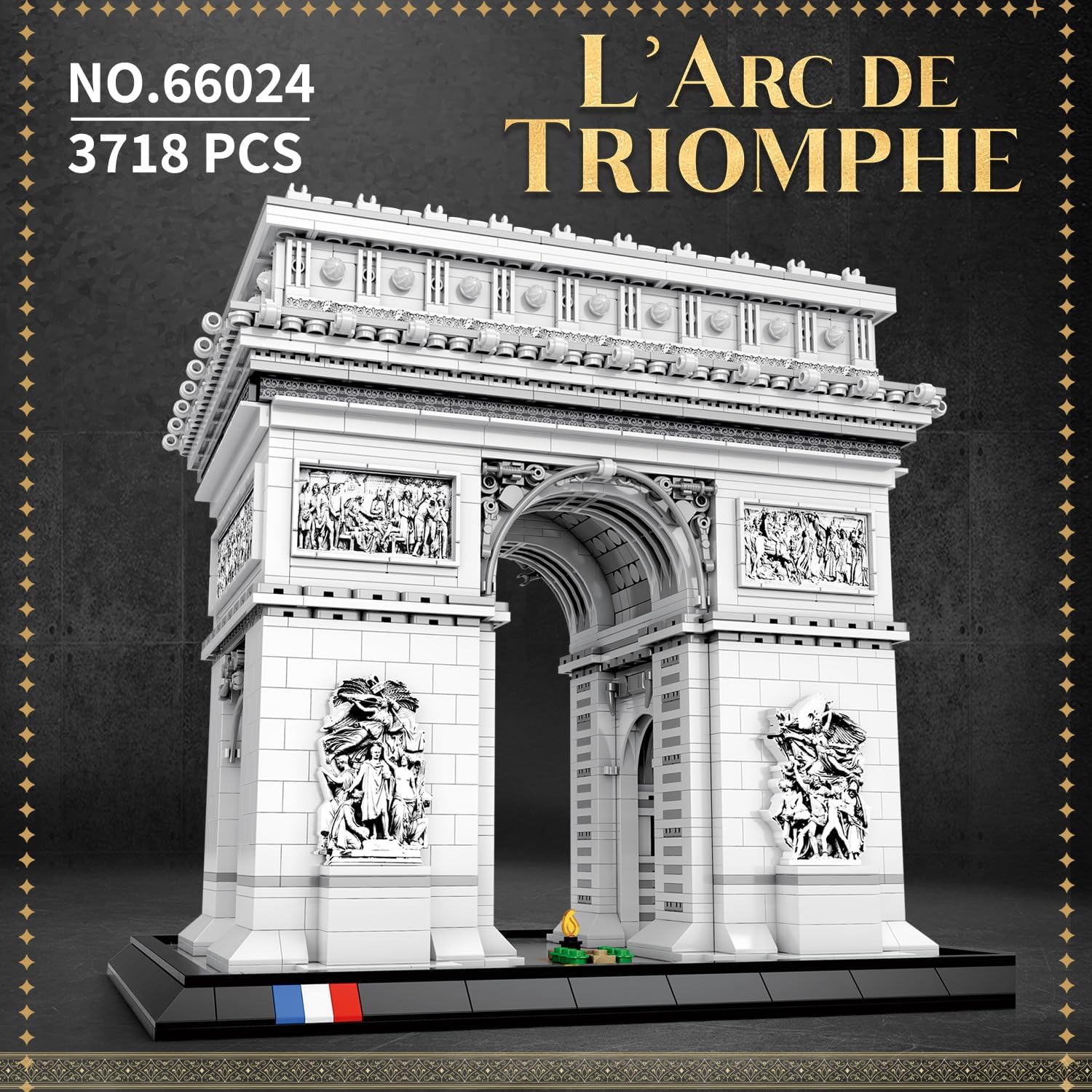 Reobrix 66024 Arc de Triumph 3.718 Teile