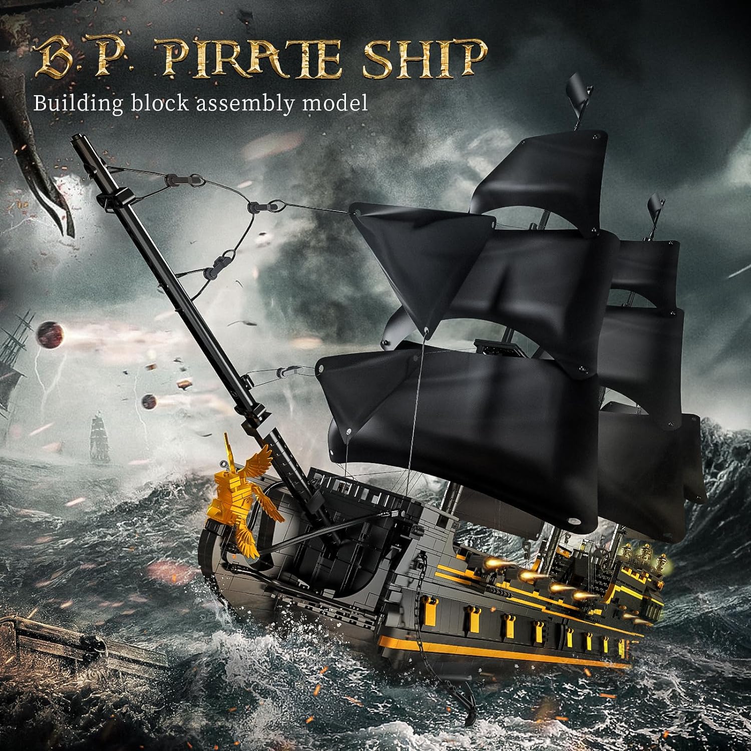 Mould King 13186 The Black Pearl B.P. II  5.266 Teile