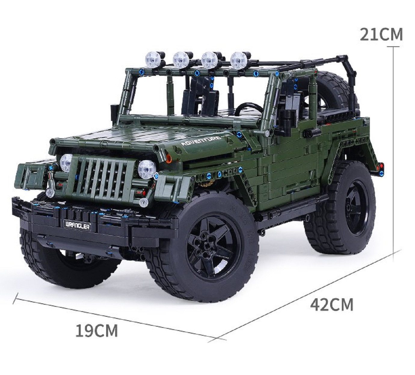 Mould King 13124 Wrangler Offroader 2.096 Teile