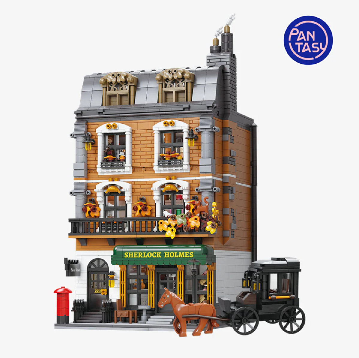 Pantasy 85014 Sherlock Holmes Baker Street Apartment 221B  3.087 Teile