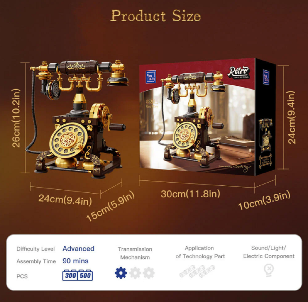 Pantasy 85018 Retro Telefon 766 Teile