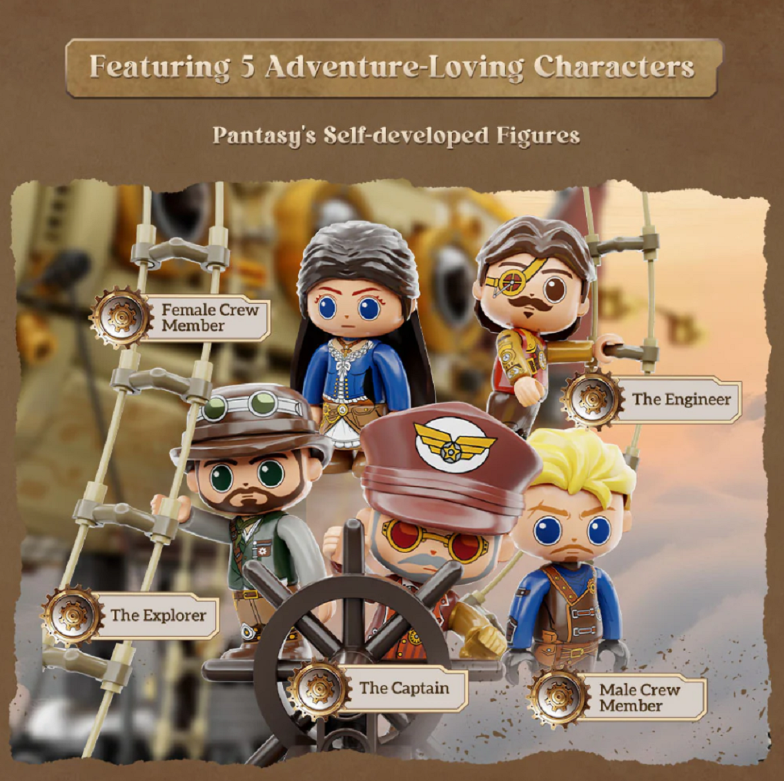 Pantasy 85021 Steampunk Luftschiff 1.949 Teile