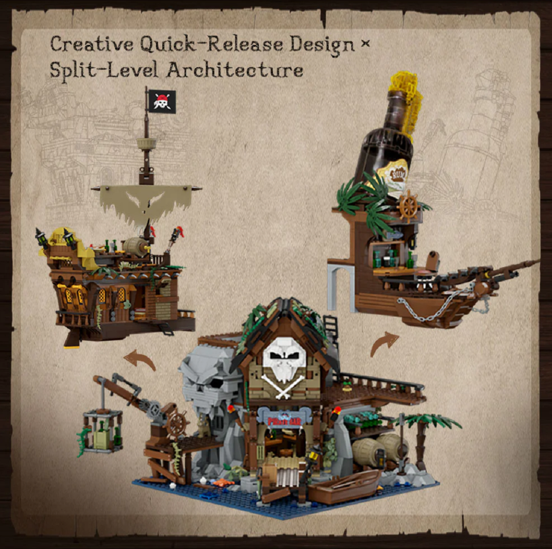 Pantasy 85022 Piratenbar 2.858 Teile PirateOub