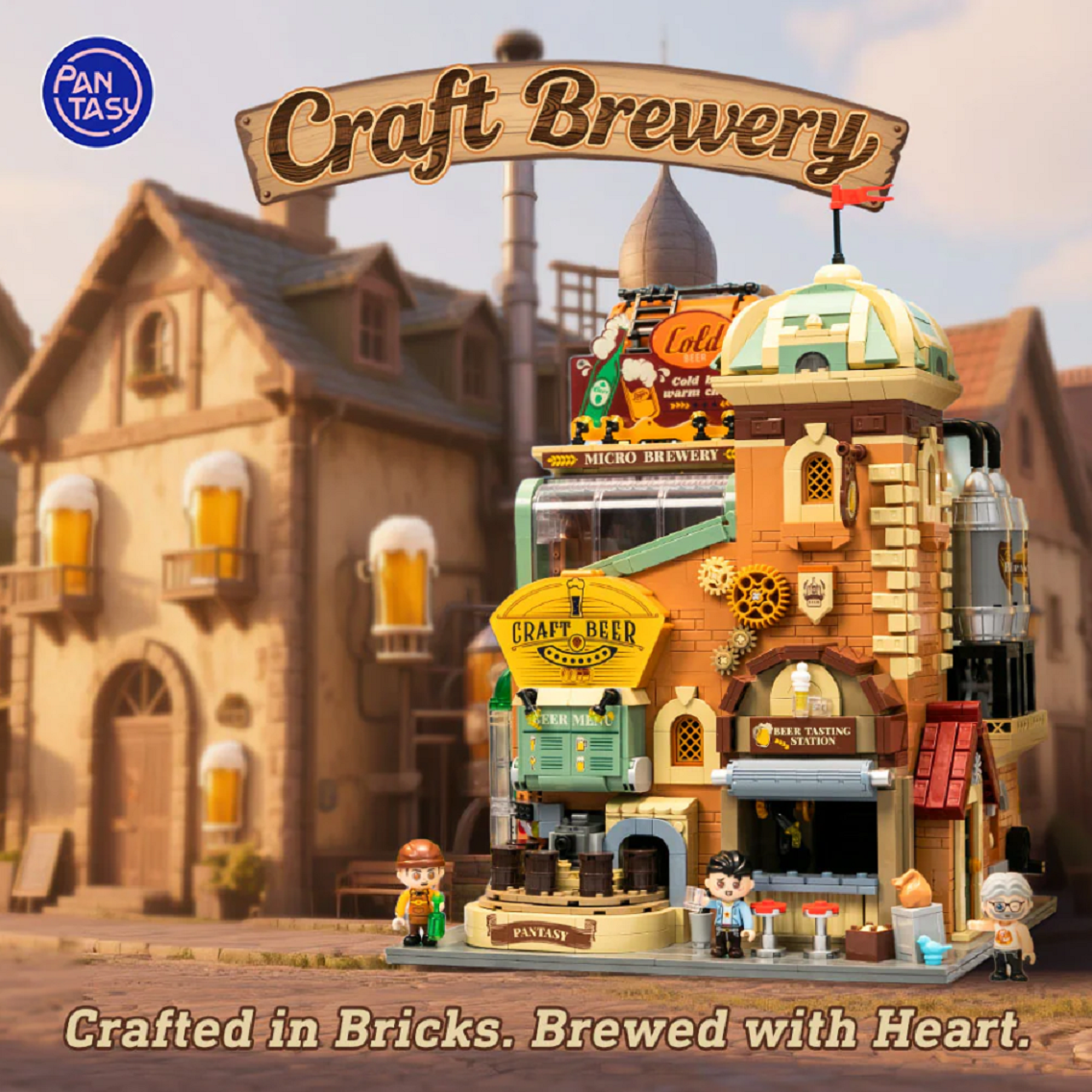 Pantasy 85023 Craft Brewery 2.858 Teile Bier Brauerei