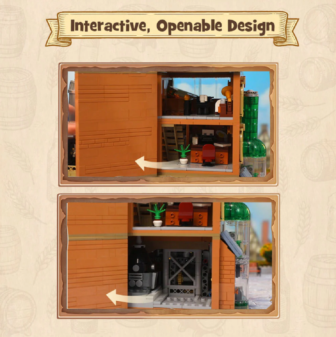 Pantasy 85023 Craft Brewery 2.858 Teile Bier Brauerei