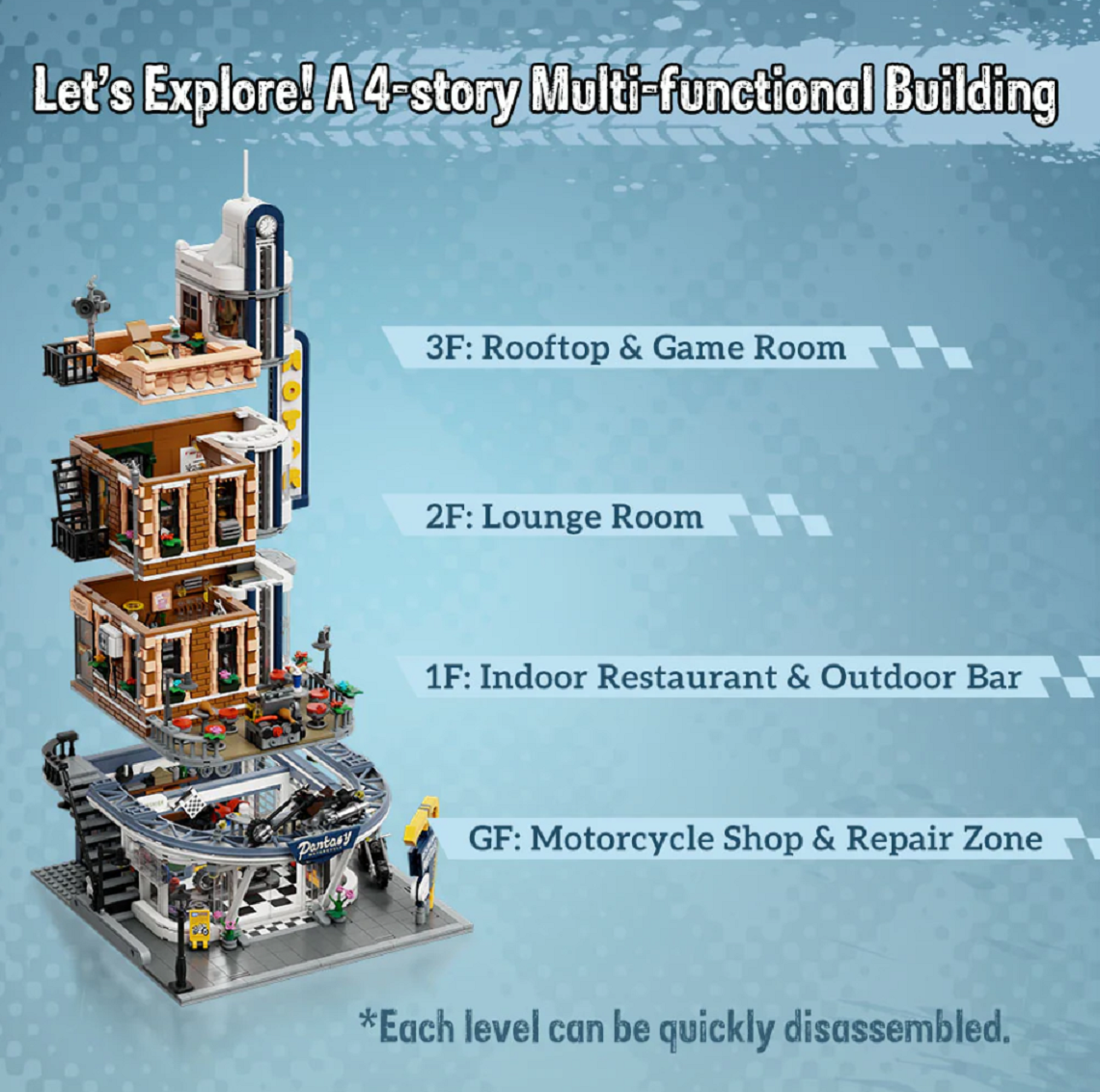 Pantasy 85024 Motorcycle Restaurant 2.994 Teile