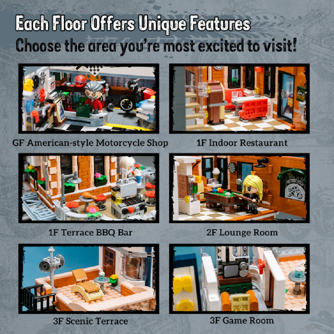 Pantasy 85024 Motorcycle Restaurant 2.994 Teile