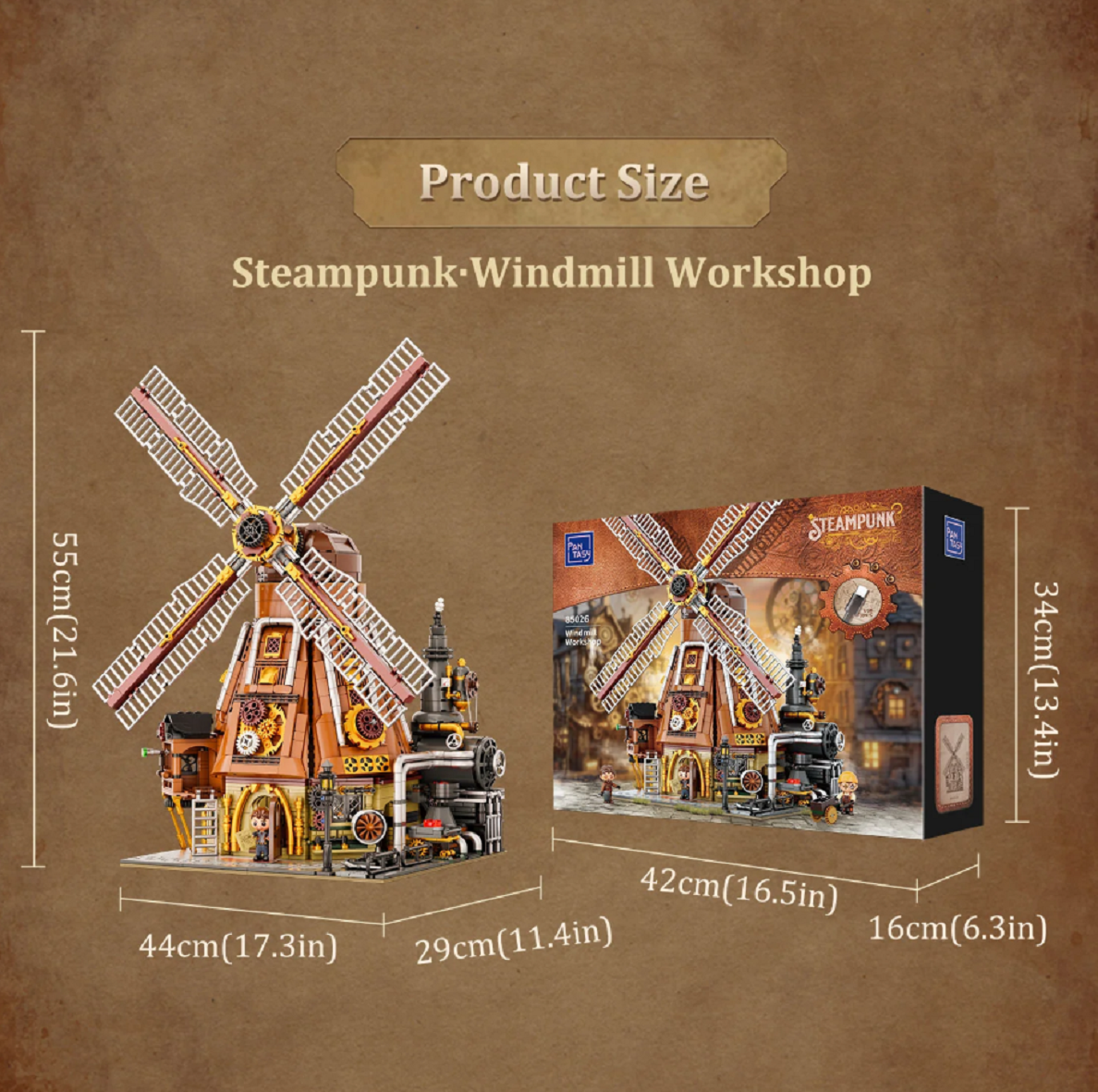 Pantasy 85026 Steam Punk Windmühle 2.400 Teile